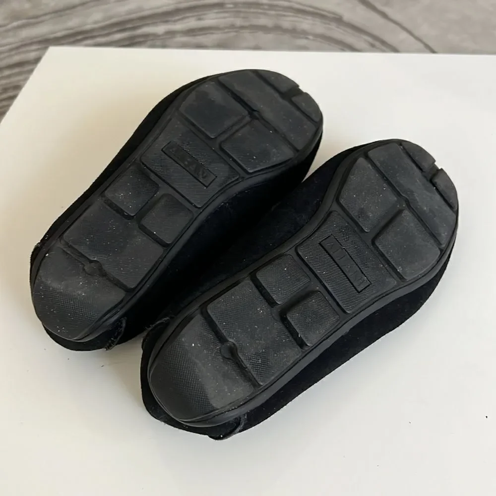 Alfani Mens Black Suede Loafers Shoes 10 W